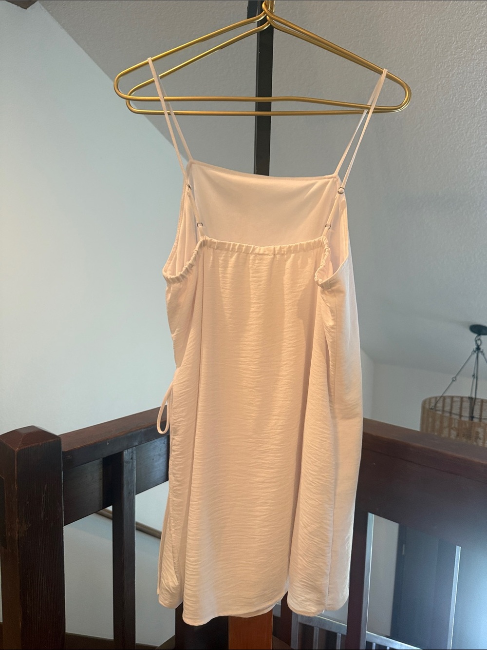 B.P. White Strappy Wrap Dress M - Picture 3 of 4